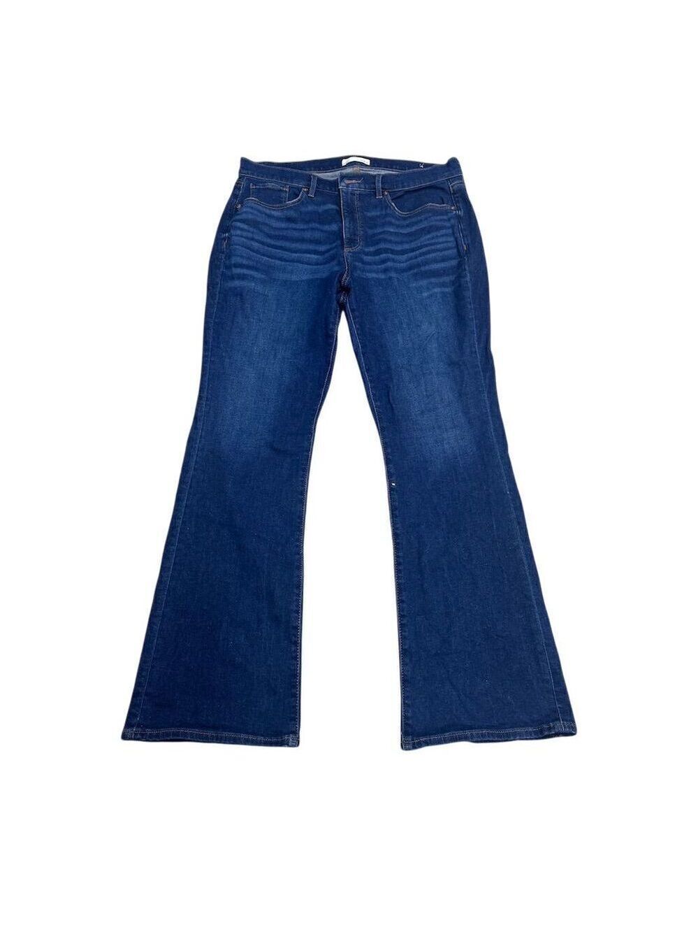 NWOT Loft Women's Size 14 Dark Wash Flare Boot Cut Jeans